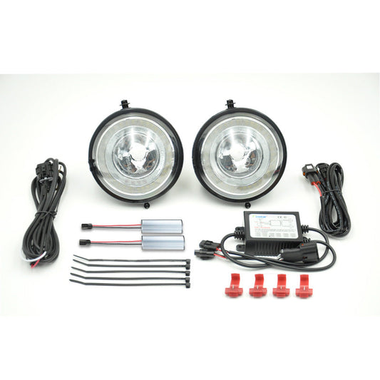 Satz LED Stoßstange-Tagfahrleuchten (TFL) passend für Mini R55-R59 2006-2014 / Countryman R60 / Paceman R61 - Schwarz