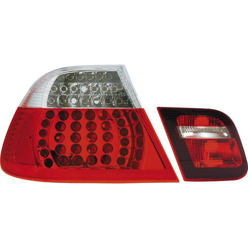 Satz LED Heckleuchten passend für BMW 3er E46 Limousine 1998-2001 - Rot/Klar