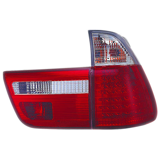 Satz LED Heckleuchten passend für BMW X5 E53 2000-2002 - Rot/Klar