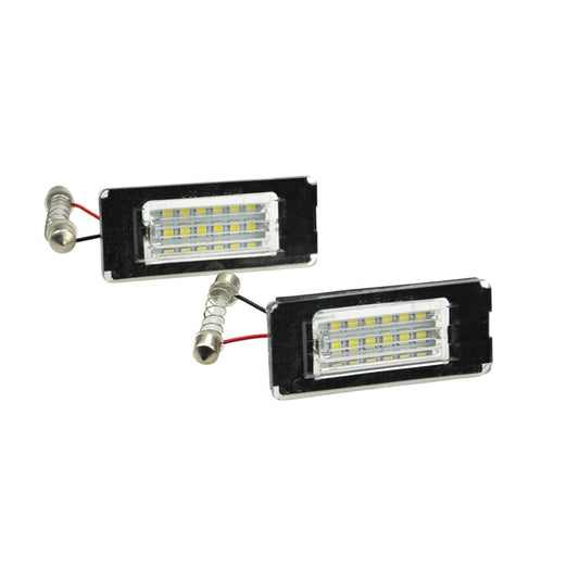 Satz Passform LED Nummerschildbeleuchtung passend für Mini One/Cooper/S/Cabrio/Coupe/Roadster R56/R57/R58/R59 2006-2014