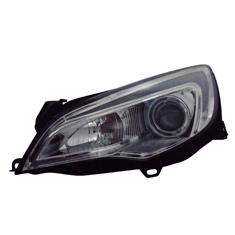 Satz Frontscheinwerfer TFL-Optik 'Light-Bar' passend für Opel Astra J 5-türer 2009-2015 - Chrom - inkl. Motor