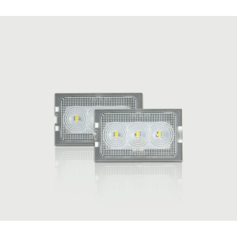 Satz Passform LED Nummerschildbeleuchtung passend für Land Rover Discovery 3+4/Freelander 2 & Range Rover Sport