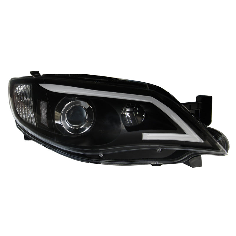 Satz Frontscheinwerfer TFL-Optik 'Light-Bar' passend für Subaru Impreza 2008-2014 - Schwarz