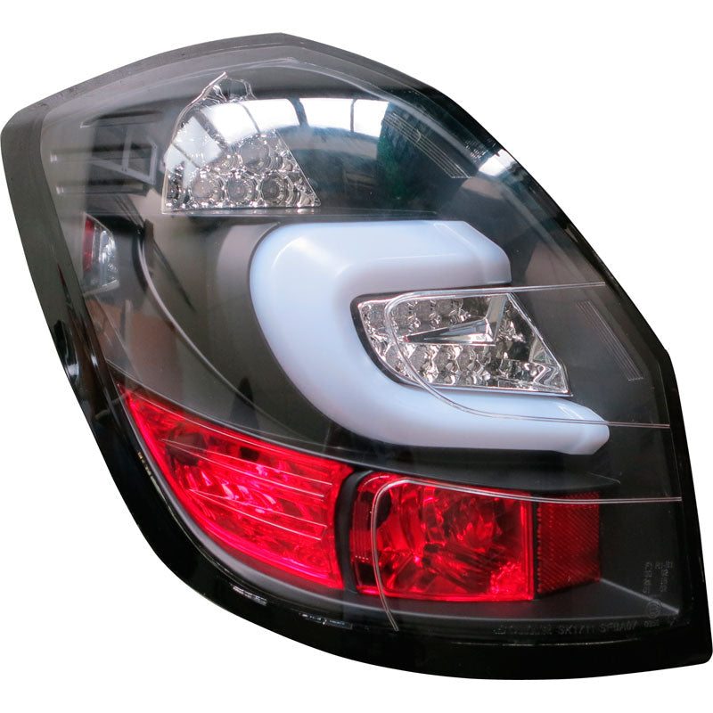 Satz LED Heckleuchten passend für Skoda Fabia II 5-türer 2007-2010 - Schwarz