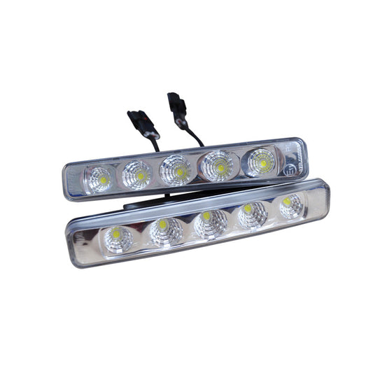 Satz Universelle Tagfahrleuchten (TFL) - 4W Spot Light LED - 192x32x41,5mm - Inkl. E-Prüfziechen