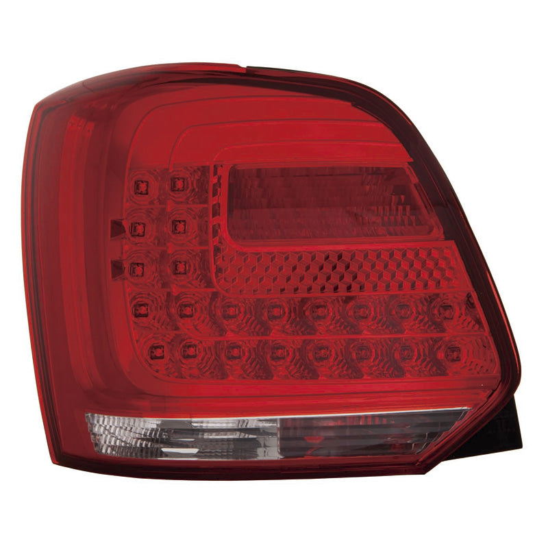 Satz LED Heckleuchten passend für Volkswagen Polo 6R 2009-2014 - Rot/Klar