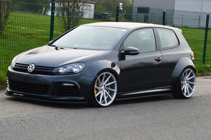 Radlaufverbreiterung 4 tlg. Volkswagen Golf 6R, Typ 1K Schwarz Glanz