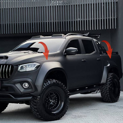 Oneway Kotflügelverbreiterungen MERCEDES X-Klasse W470 2017+ ( Jumbo ) mit ABE TÜV