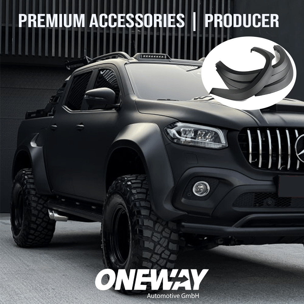Oneway Kotflügelverbreiterungen MERCEDES X-Klasse W470 2017+ ( Jumbo ) mit ABE TÜV