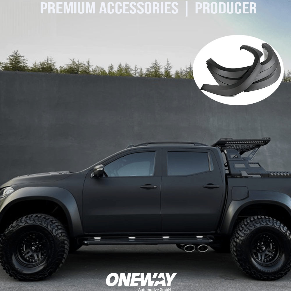 Oneway Kotflügelverbreiterungen MERCEDES X-Klasse W470 2017+ ( Jumbo ) mit ABE TÜV