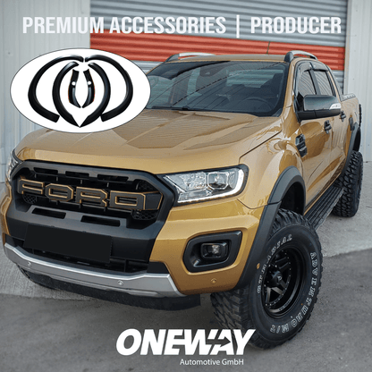 Oneway Kotflügelverbreiterungen FORD Ranger T8 2019-2022 (mit Klebeband) mit ABE TÜV