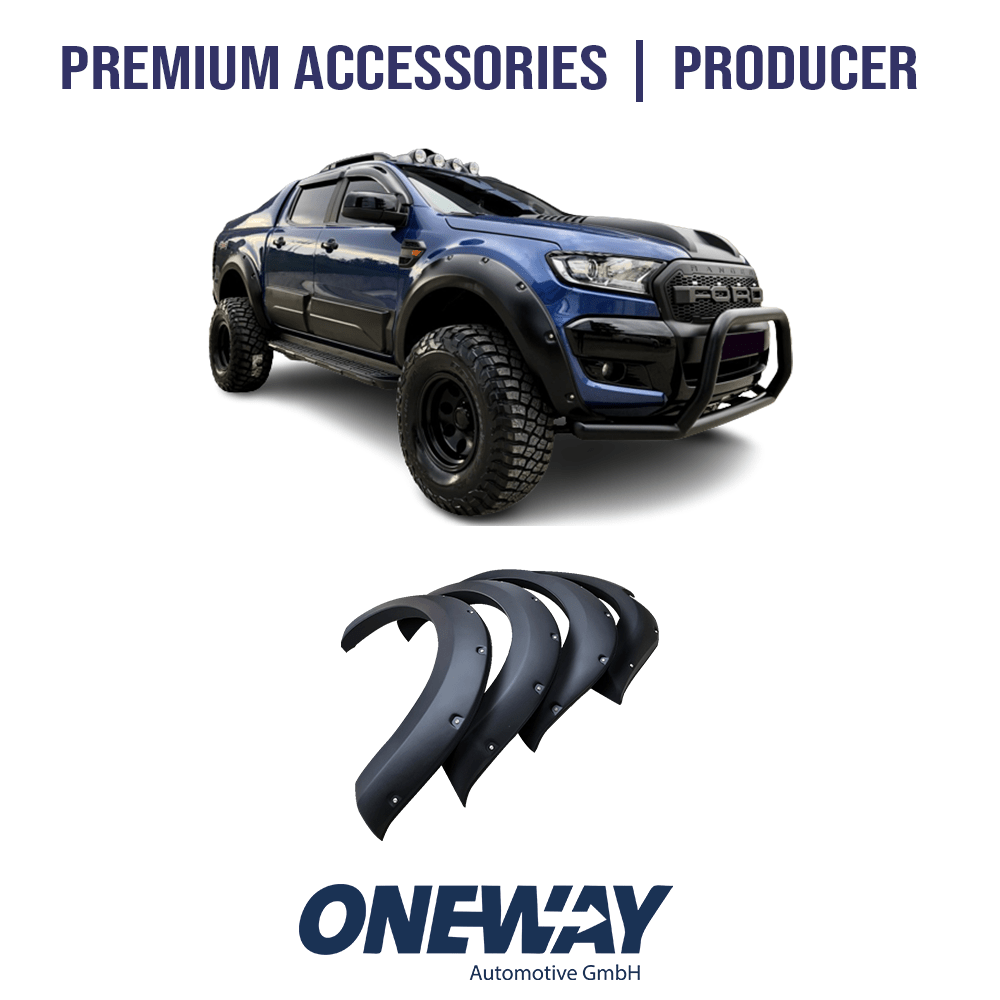 Oneway Kotflügelverbreiterungen FORD Ranger T6-T7-T8 2012-2022 mit ABE TÜV