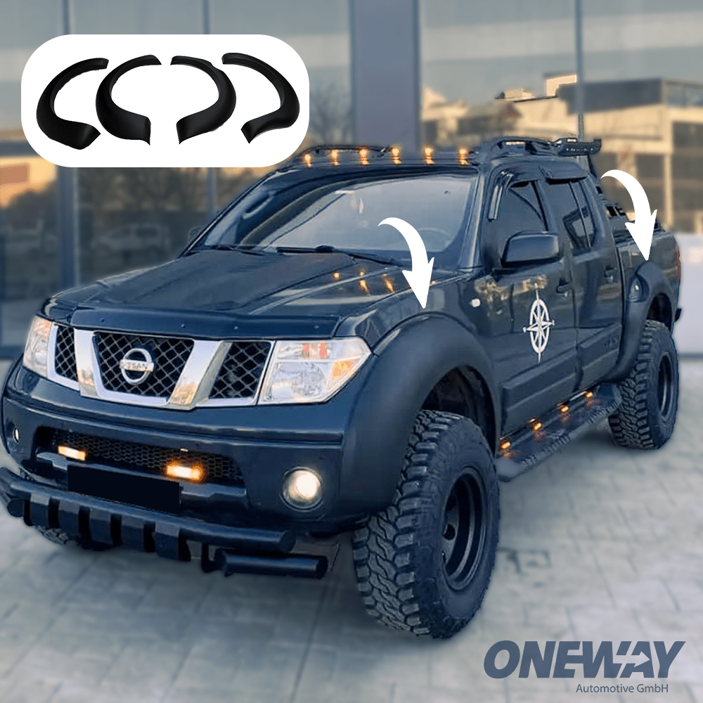 Oneway Kotflügelverbreiterungen NISSAN Navara D40 2005-2010 mit ABE TÜV