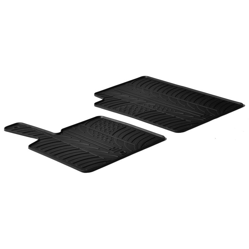 Satz Gummimatten passend für Smart ForTwo 2006-2014 (T Profil 2-teilig + Montage-clips)