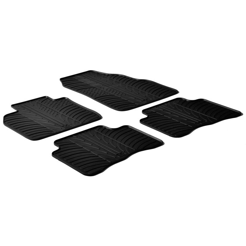 Satz Gummimatten passend für Ford B-Max 2012-2015 (T Profil 4-teilig + Montage-clips)