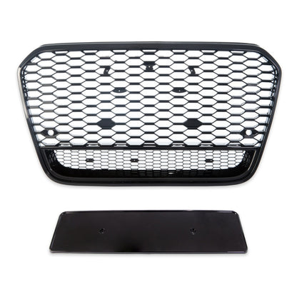Kühlergrill Glänzend Schwarz für AUDI A6 C7 Limousine Avant 2011-2014
