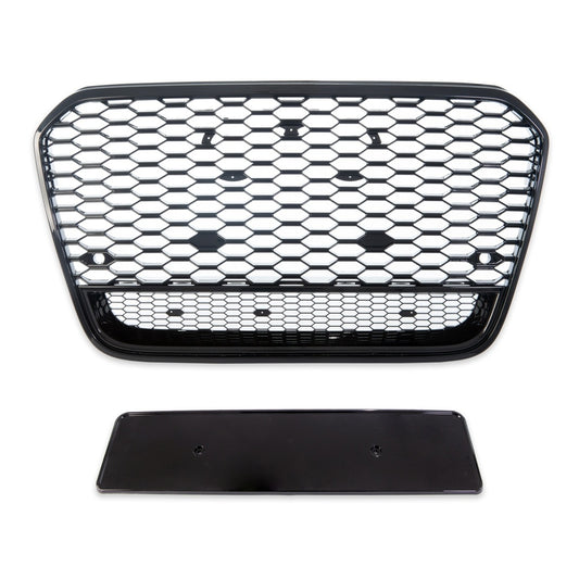Kühlergrill Glänzend Schwarz für AUDI A6 C7 Limousine Avant 2011-2014