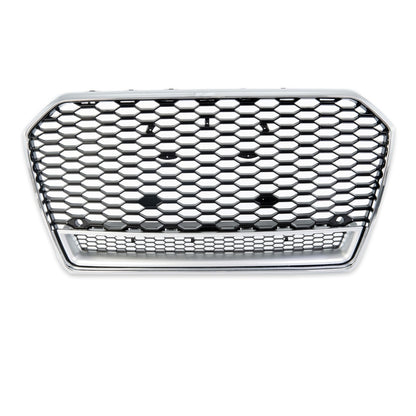 Kühlergrill Silber Glanz Schwarz AUDI A6 C7 (4G) Limousine Avant Facelift 2015-2018