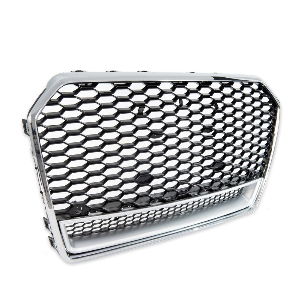 Kühlergrill Silber Glanz Schwarz AUDI A6 C7 (4G) Limousine Avant Facelift 2015-2018