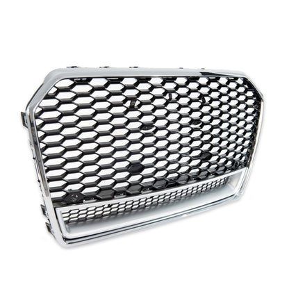 Kühlergrill Silber Glanz Schwarz AUDI A6 C7 (4G) Limousine Avant Facelift 2015-2018