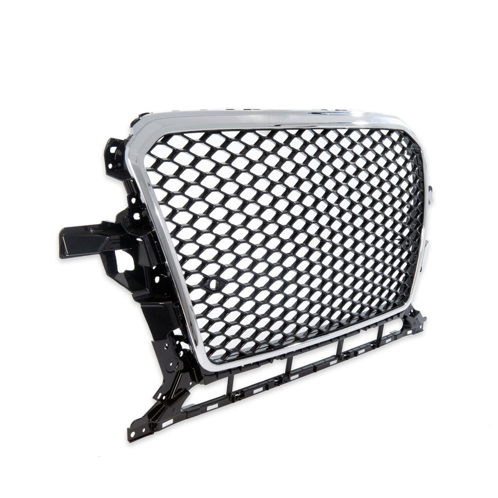 Kühlergrill Chrom, passend für AUDI Q5 (8R) Facelift 2012-2017, ABS-Kunststoff, GRIAU0075