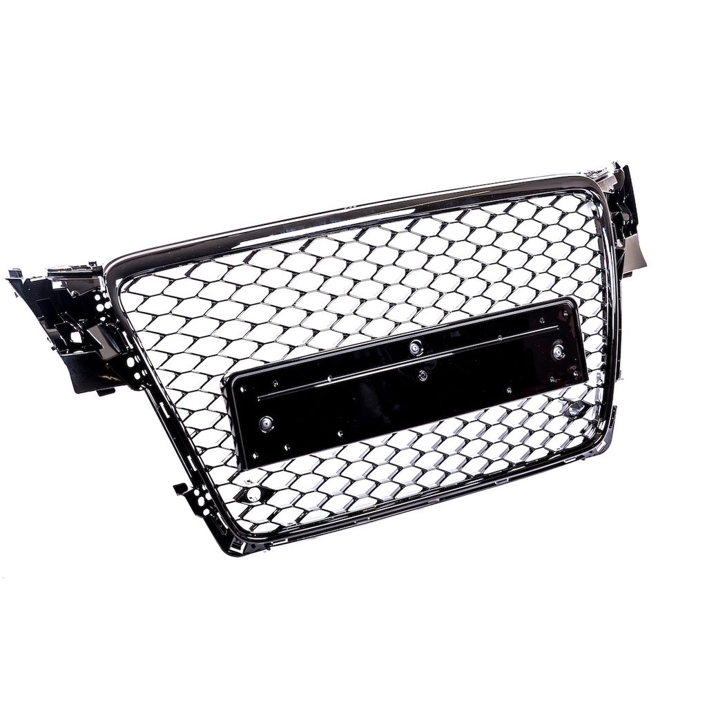 Kühlergrill Glanzschwarz für AUDI A4 B8 Limousine Avant 2007-2011 Modell GRIAU0097