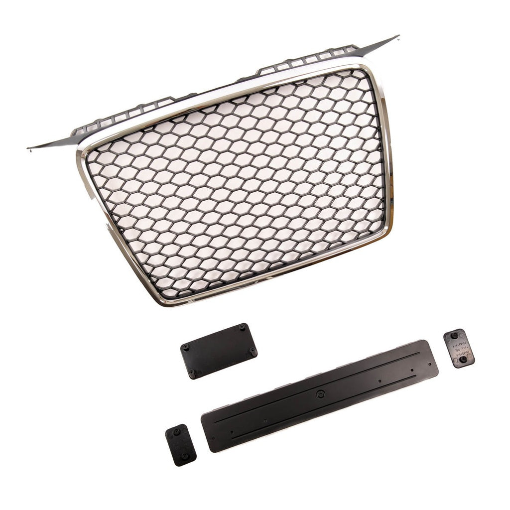 Kühlergrill Chrom Schwarz passend für AUDI A3 8P Pre-Facelift 2005-2008 GRIAU0120