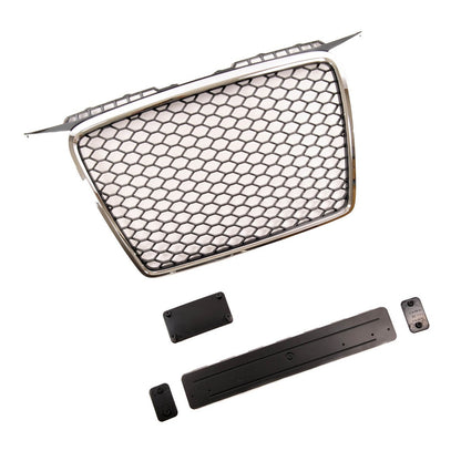 Kühlergrill Chrom Schwarz passend für AUDI A3 8P Pre-Facelift 2005-2008 GRIAU0120