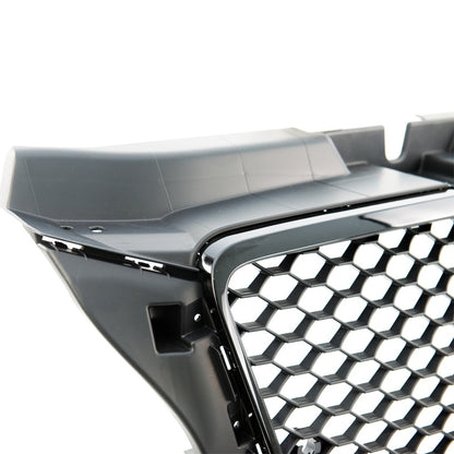 Kühlergrill Glänzend Schwarz für AUDI A3 8P Facelift 2008-2012, Modell GRIAU0124