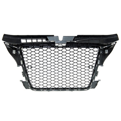 Kühlergrill Glänzend Schwarz für AUDI A3 8P Facelift 2008-2012, Modell GRIAU0124