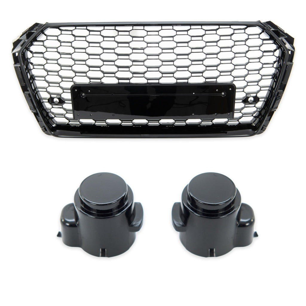 Kühlergrill Gloss Black AUDI A4 B9 8W Sedan Avant 2015-2019 Modell