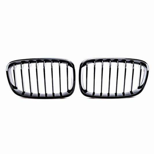 Kühlergrill Hochglanz-Schwarz Einzelne Linie für BMW 1 F20 F21 Hatchback 2011-2015