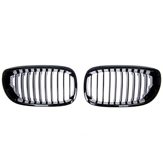 Kühlergrill Gloss Black für BMW 3 E46 Coupe Cabrio Facelift 2003-2007 Single Line