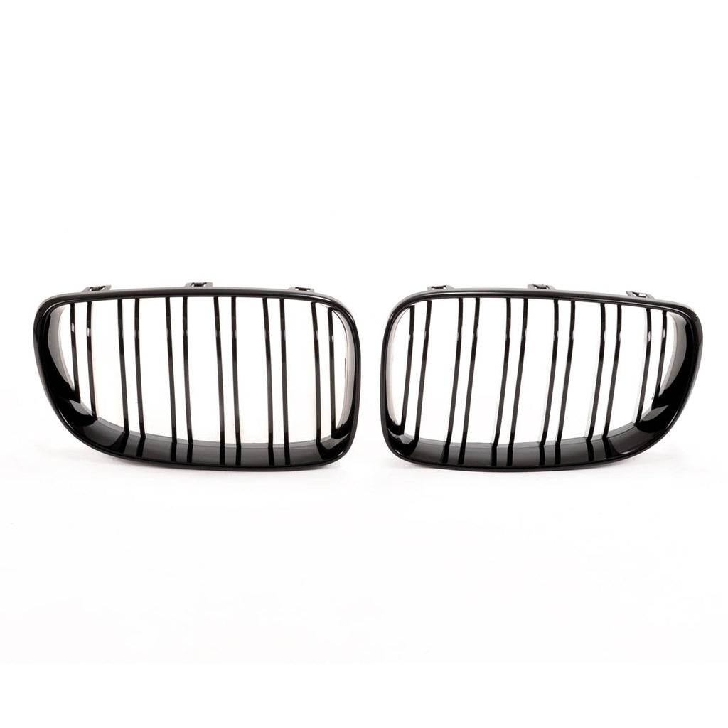 Kühlergrill Gloss Black BMW 1 E81/E82/E87/E88 Facelift 2007-2011 Dual Line