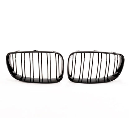 Kühlergrill Gloss Black BMW 1 E81/E82/E87/E88 Facelift 2007-2011 Dual Line