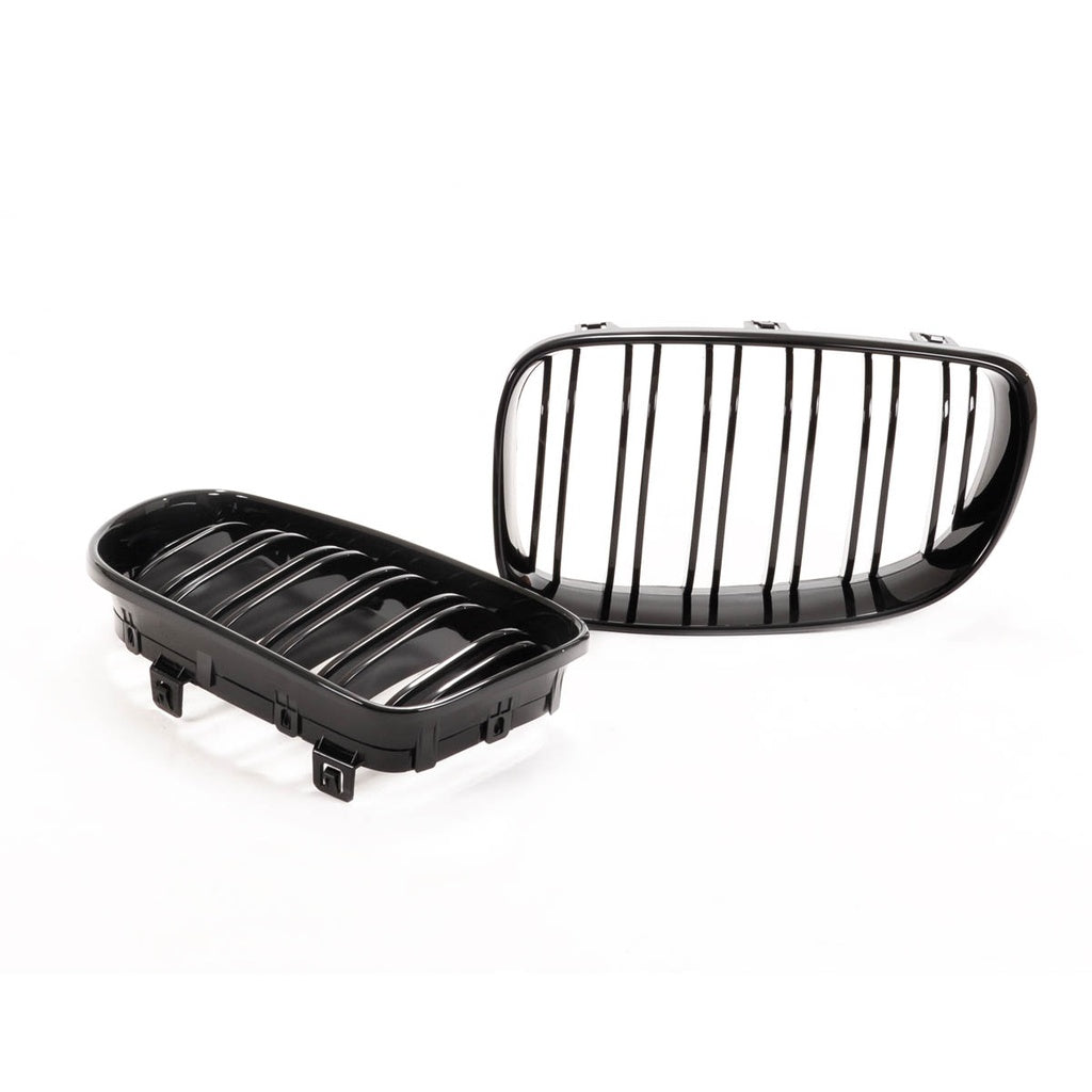 Kühlergrill Gloss Black BMW 1 E81/E82/E87/E88 Facelift 2007-2011 Dual Line