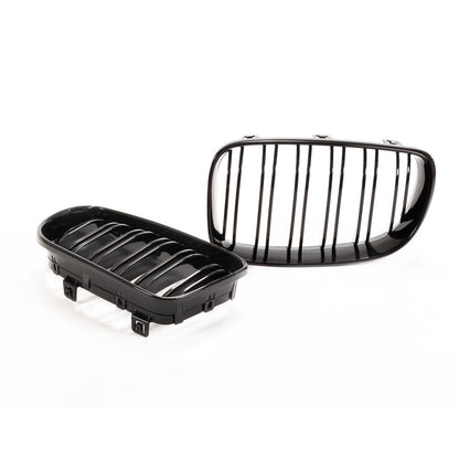 Kühlergrill Gloss Black BMW 1 E81/E82/E87/E88 Facelift 2007-2011 Dual Line