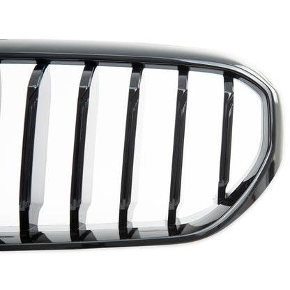 Kühlergrill Glanzschwarz passend für BMW 5 G30 G31 Facelift Limousine & Touring 2020-2023 Einzellinie