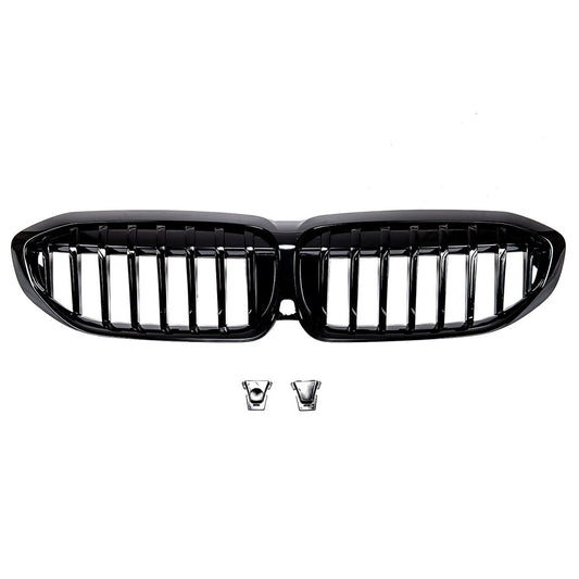 Kühlergrill Gloss Black für BMW 3 G20 G21 Sedan Touring 2019-2022 Single Line