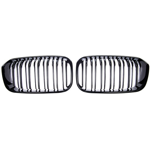 Kühlergrill Hochglanzschwarz BMW 1 F20 F21 Facelift Schrägheck 2015-2019 Dual Line