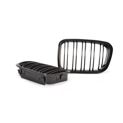 Kühlergrill Glanzschwarz BMW 3 E46 Limousine Touring Kompakt 1998-2001 Dual Line