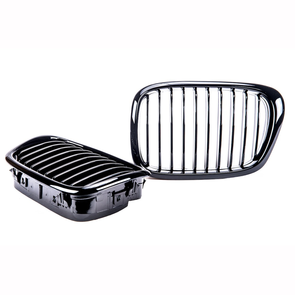 Kühlergrill Glanzschwarz BMW 5 E39 Limousine Touring 1995-2003 Einzellinie