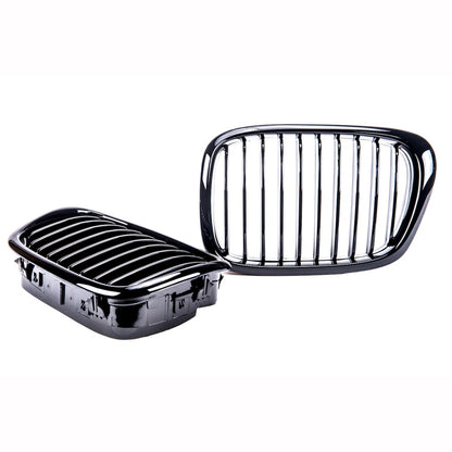 Kühlergrill Glanzschwarz BMW 5 E39 Limousine Touring 1995-2003 Einzellinie