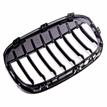 Kühlergrill Glanz Schwarz passend für BMW X1 F48 2014-2019 Single Line