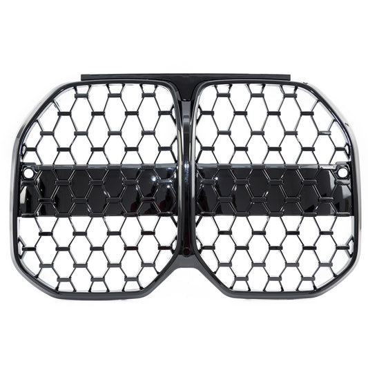 Kühlergrill Glänzend Schwarz BMW 4 G26 Gran Coupe 2021 Diamond Stil
