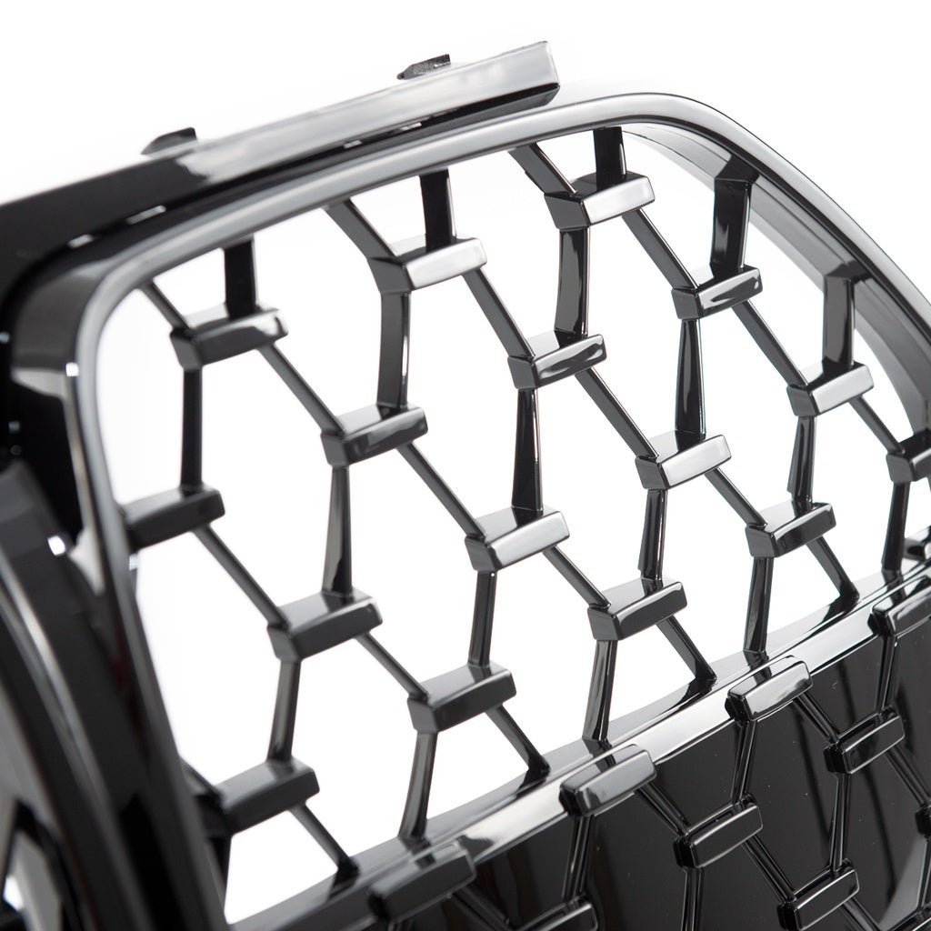 Kühlergrill Glänzend Schwarz BMW 4 G26 Gran Coupe 2021 Diamond Stil