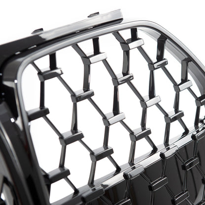 Kühlergrill Glänzend Schwarz BMW 4 G26 Gran Coupe 2021 Diamond Stil