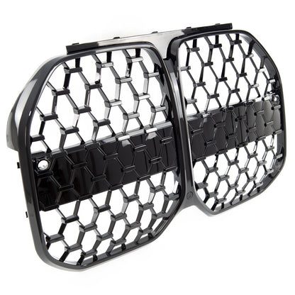 Kühlergrill Glänzend Schwarz BMW 4 G26 Gran Coupe 2021 Diamond Stil