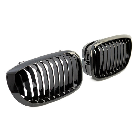 Kühlergrill Gloss Black Single Line für BMW 3 E46 Coupe Cabrio Facelift 2003-2006