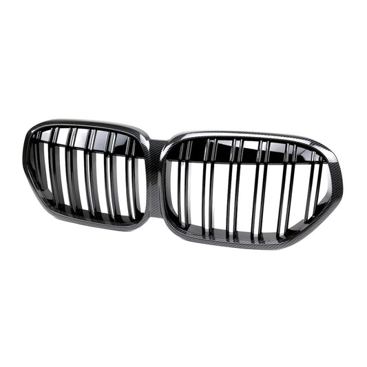 Kühlergrill Glanzschwarz für BMW X1 F48 Facelift 2019-2022 Doppel Linie
